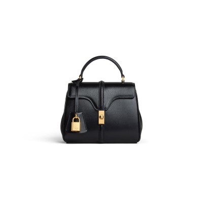 CELINE MINI 16 IN SATINATED CALFSKIN 197983BEY.38NO (17.5*14*7cm)